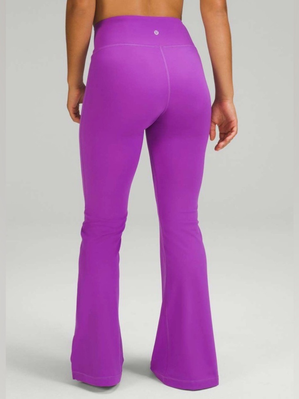 Lululemon Groove Super-High-Rise Split-Hem Flare Pant Nulu Moonlit Magenta.Size4